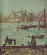 Atkinson Grimshaw Detail of Scarborough Bay Germany oil painting reproduction